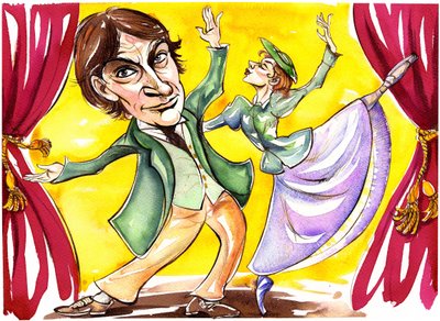 David Bintley (caricature) by Neale Osborne